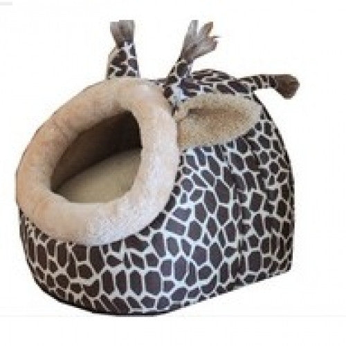 Pet House Brown Dog House Cat Bed - Super Soft British Style Pet House Luxury High-end Double